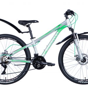 Велосипед Discovery TREK 26" Хардтейл 2024 с крылом Pl без багажника DD трещотка