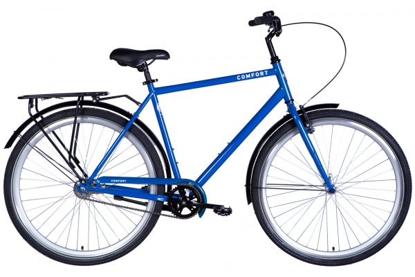 Велосипед Dorozhnik COMFORT MALE 28" Жорстка 2024 з крилом St з багажником задн St гальмівна