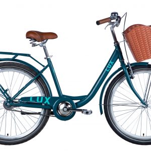 Велосипед Dorozhnik LUX 26" Жорстка 2024 з крилом St з багажником задн St Velosteel