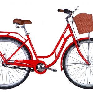 Велосипед Dorozhnik RETRO 28" Жорстка 2024 з крилом St з багажником задн St планетарна