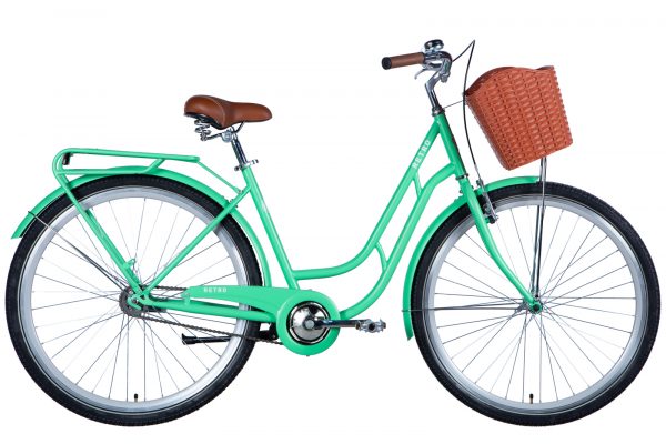 Велосипед Dorozhnik RETRO 28" Жорстка 2024 з крилом St з багажником задн St Velosteel