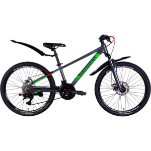 Велосипед 24" Discovery Qube DD CS 2025 11,5" сірий OPS-DIS-24-336